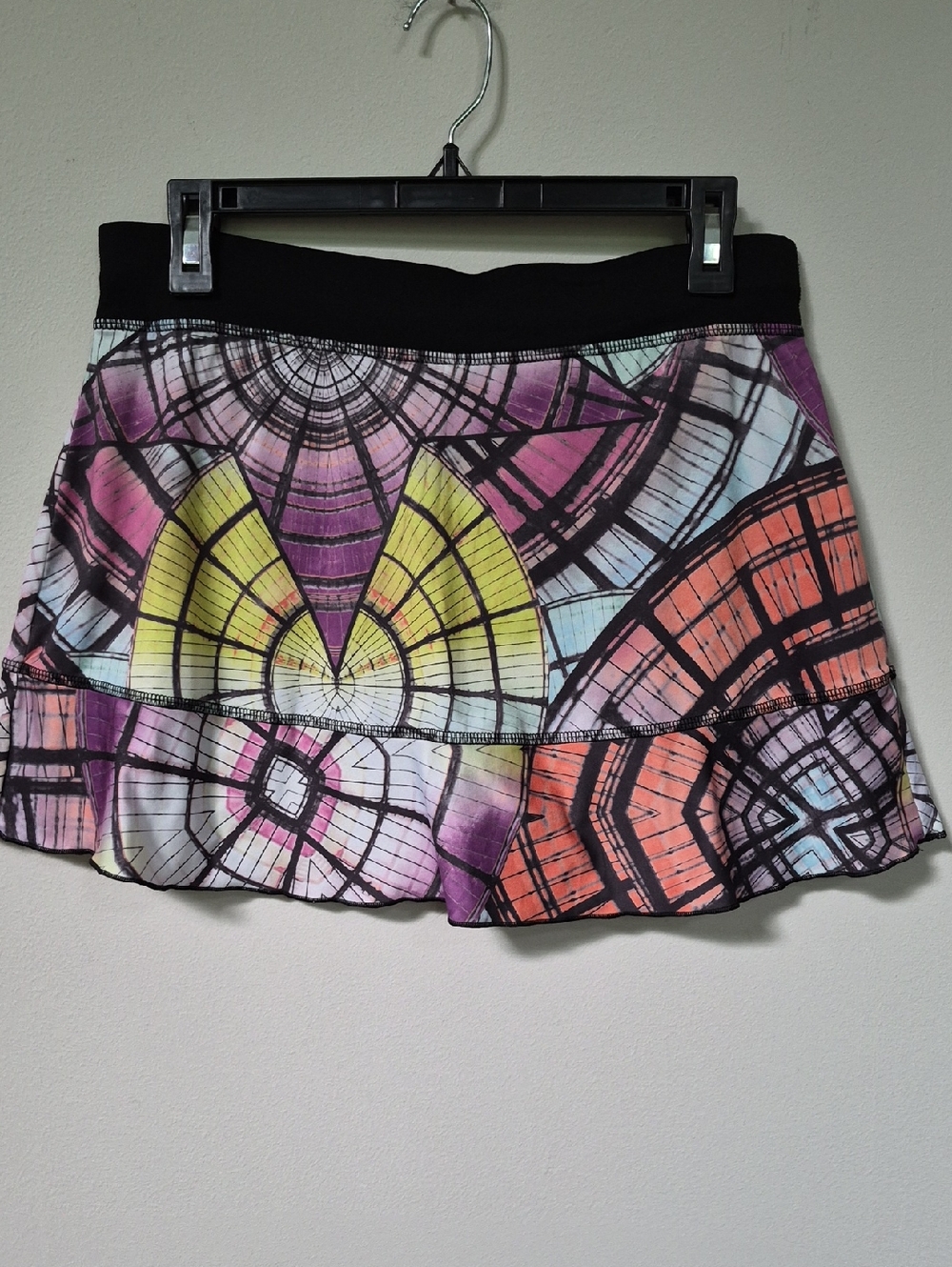 Sofibella Skort Womens M Wednesday Addams Stained Glass Print Whimsygoth Twee